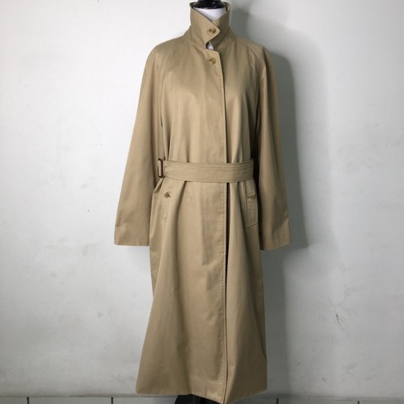 Burberry Vintage Trench Coat with Nova Check Lining Size 38